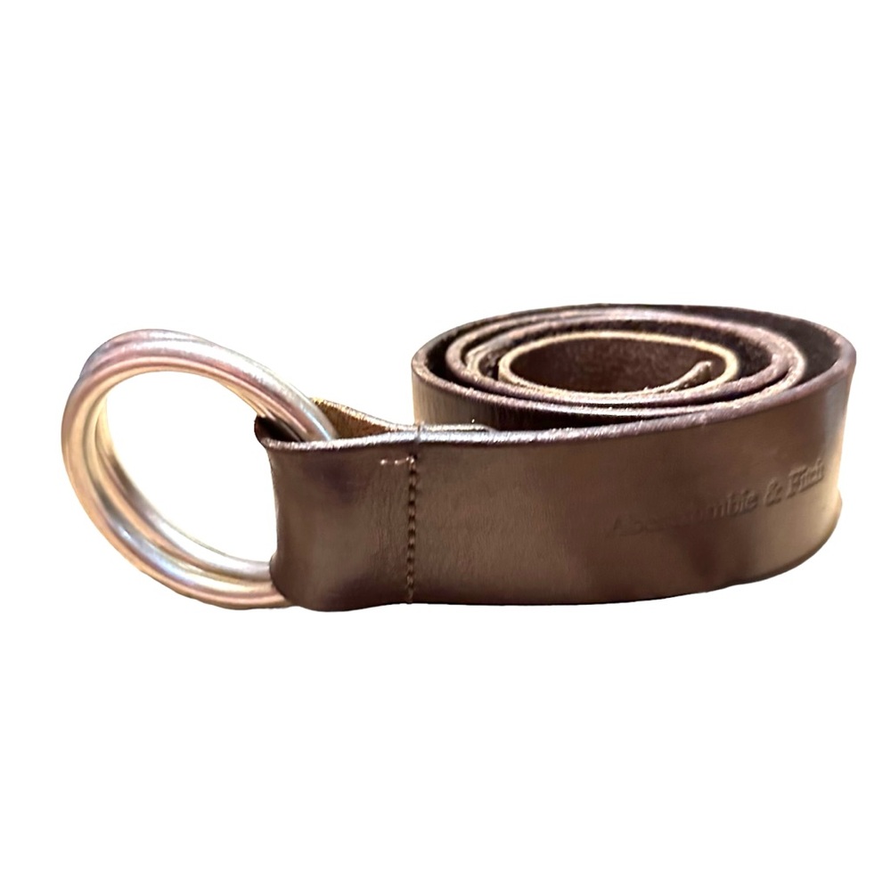 Vintage Abercrombie & Fitch Leather Brown Boho Belt O-RING 34-36 Medium - Picture 3 of 10